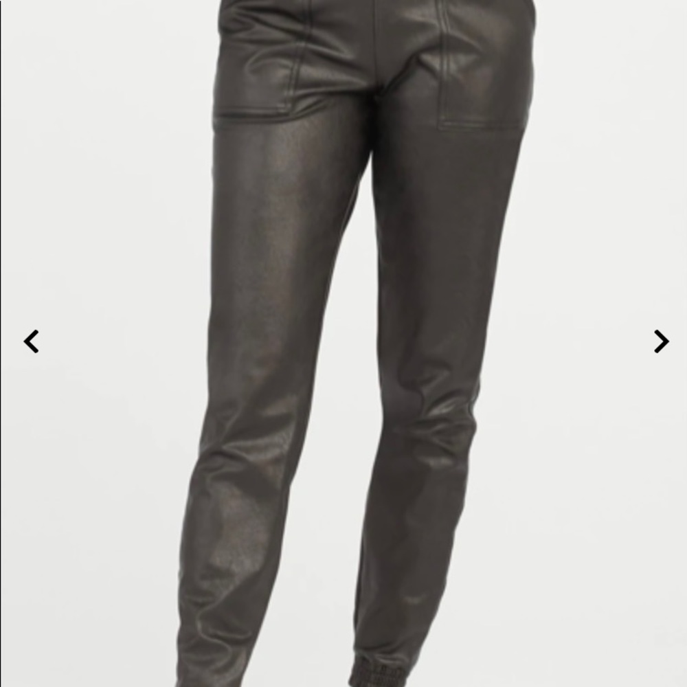 Spanx Faux Leather Like Joggers